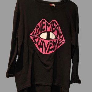H&M 'Love Me & Leave Me' Black Sweater | Size Small